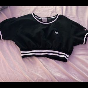 Champion Black crop top